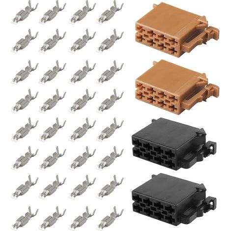 16 Pin Câble Adaptateur Autoradio Connecteur Faisceau ISO Universel Adaptateur Branchement Autoradio avec Pins Broches Femelles pour Prise Standard ISO Stéréo de Voiture (1/5)