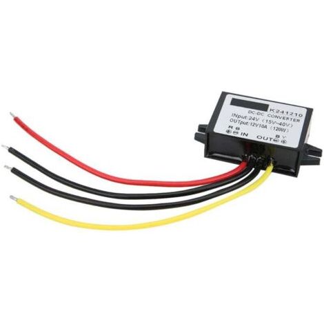 PA AIPERQ Jeffergarden Convertisseur de Puissance DC-DC Convertisseur de Puissance DC 24V à DC 12V Module de Convertisseur Abaisseur Régulateur de Tension (10A 120W) (1/4)
