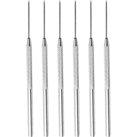 Ensemble de 6 aiguilles à modeler en argile, outils de sculpture sur poterie, tiges en acier inoxydable, poinçons et outils de sculpture.-15.5X0.6cm (1/3)