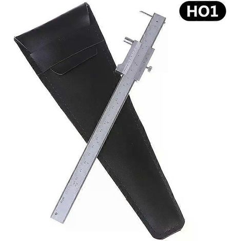 Pied à coulisse à vernier avec traceur, outil de traçage parallèle en acier inoxydable, instrument de mesure (1/4)