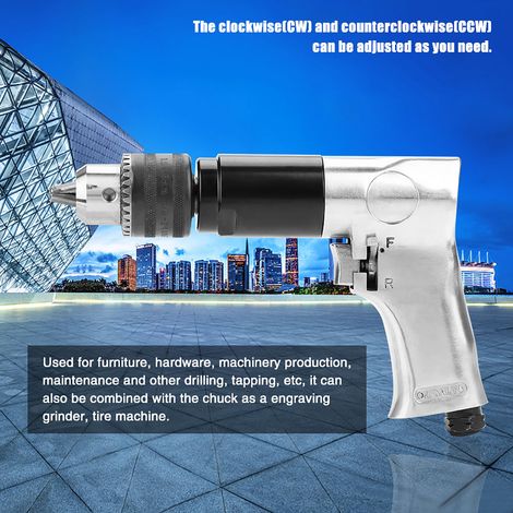 KP-554 1/2 Pistolen-Druckluftbohrmaschine (CW/CCW), 700 U/min (1/5)