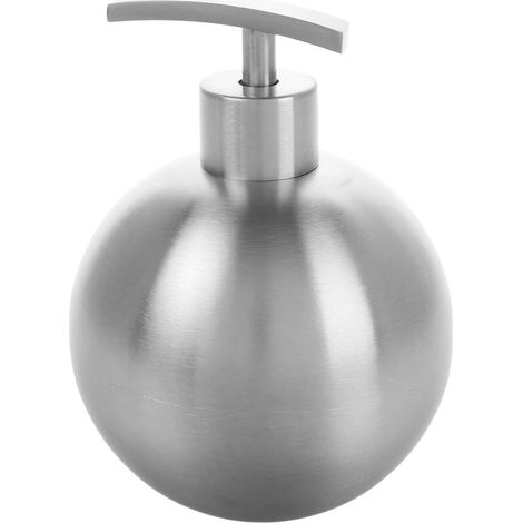 Flacon distributeur de savon en acier inoxydable avec pompe, pour salle de bain et cuisine, récipient portable pour savon et lotion pour les mains (1/5)
