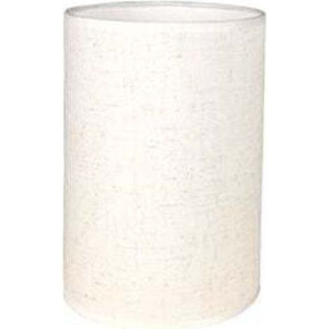 CYRILL –Abat-Jour Cylindrique Tissu En Lin Fait À La Main, Pour Lampe De Table, Suspension, Lampadaire (Blanc, Diamètre 14 Cm X Hauteur 20 Cm)-RAPANDA (1/4)