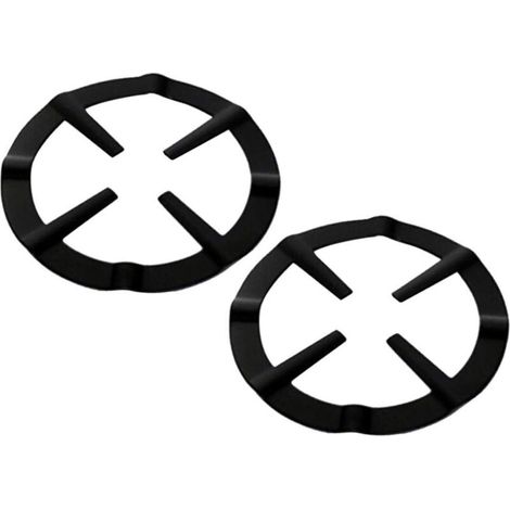 Lot de 2 embouts pour cuisinière à gaz,En forme de croix,Pour cuisinière à gaz,Support de casserole,Grille,Anneau d'appui pour cafetière à expresso, cafetière à café, four et cuisine