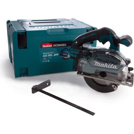 Makita – Scie circulaire à métaux 18V LXT BL Ø 150 mm – Moteur Brushless – Technologie XPT – Coupe précise – DCS553ZJ