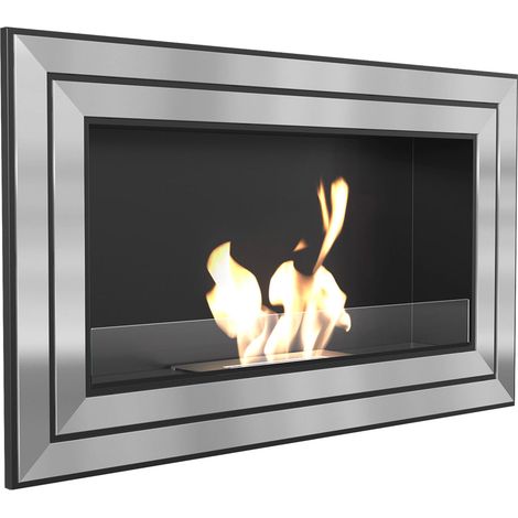 Wandkamin Bioethanol JULIET TÜV mit Verglasung (1/5)