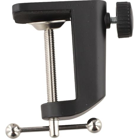 Mini morsa da tavolo in lega di alluminio, robusto supporto da tavolo per la creazione di gioielli, modellismo, riparazioni, pittura e lavori artigianali (nero)