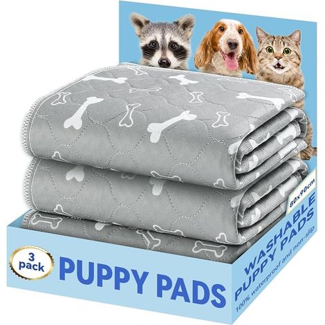Pet Dog Mat, 80 x 90 cm, Washable Dog Mat Leak-proof Dog Mat with Non-Slip Bottom, Potty Training (1/3)