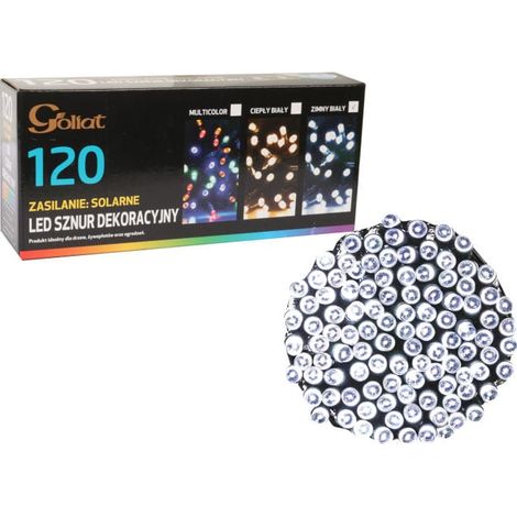 Luci per albero di Natale, 120 LED, energia solare, luce bianca fredda (1/5)