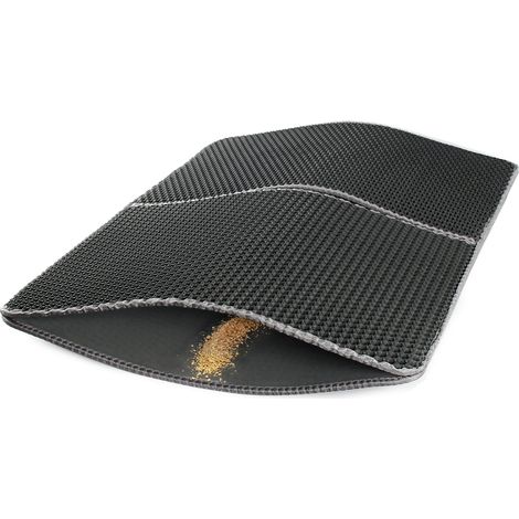 Fudajo Tappetino per lettiera gatti pieghevole 75x55cm Impermeabile 2 strati A nido d'ape