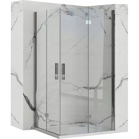 DUSCHKABINE REA MOLIER CHROME DOUBLE 100X100