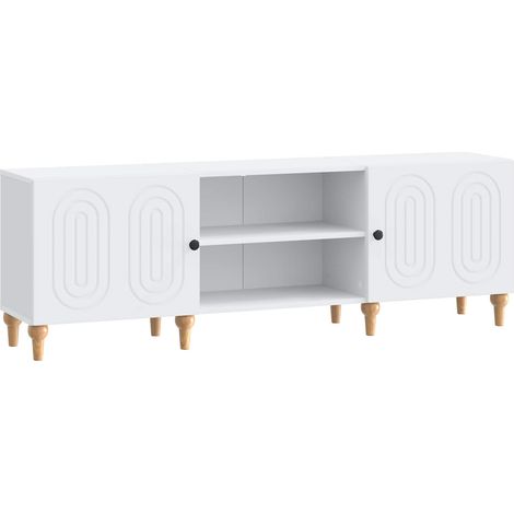 vidaXL Meuble TV Blanc 150 x 31 x 50 cm Bois d'ingénierie