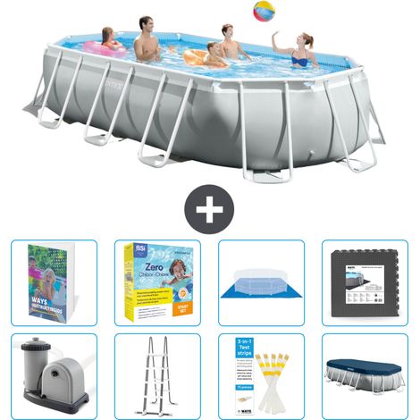 Prism Frame Pool Oval - 503x274x122 cm - 9-teilig S607