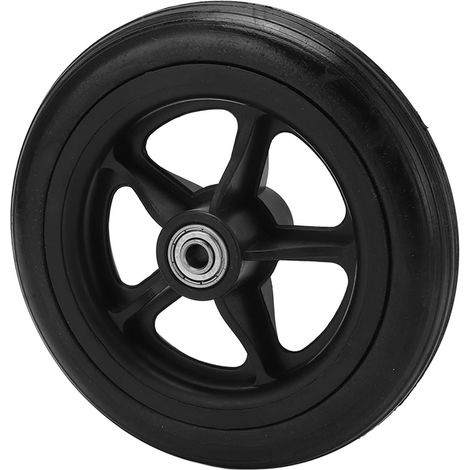 Roulettes de rechange silencieuses en polyuréthane de 163 mm pour fauteuils roulants, déambulateurs et poussettes