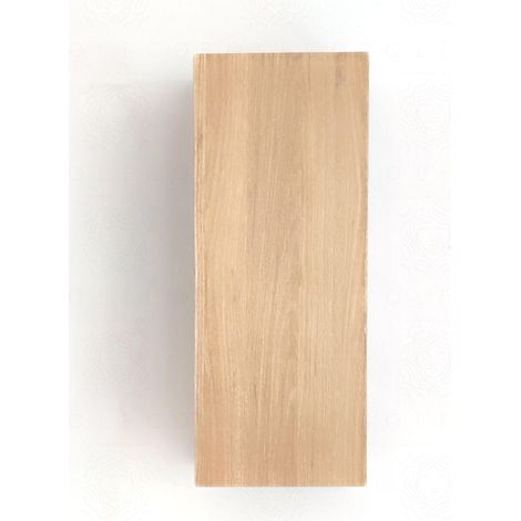 Pensile bianco lucido cm 30x74x27 rovere naturale -Made in Italy (1/3)