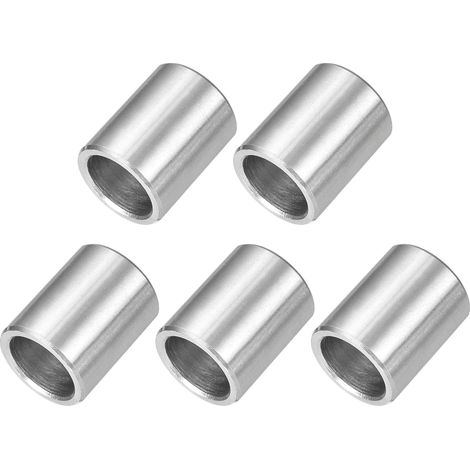 5 Pcs Entretoises en Acier Inoxydable, 12mm ID x 16mm OD x 20mm L Acier Inoxydable 304 Entretoise de Vis à Douille Ronde Non Filetée Rondelle pour 1/2" ou M12 Vis Boulons Écrous (1/5)