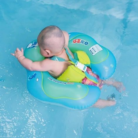 Bouée Bébé ,Flotteur Gonflable pour piscines,bleu L (1/4)