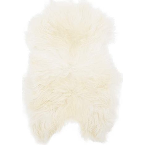 Housse de chaise en peau de mouton islandaise Crème 70x110 cm