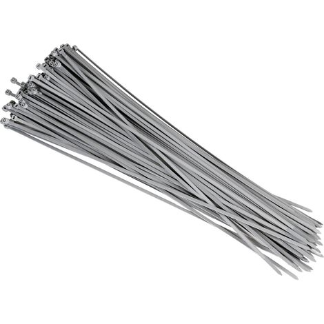 Fascette fermacavo 100 pz - 45 cm - Grigio (1/4)