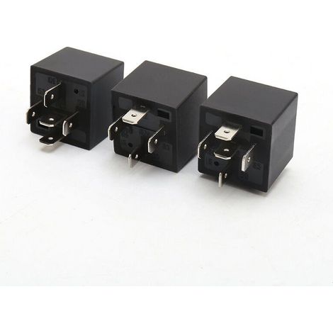 Relais pour véhicules à énergies nouvelles 40 A/30 A, 12 V, 4 ou 5 broches, avec dos transparent et dos en plastique, à installer dans la bote à fusibles. (1/4)