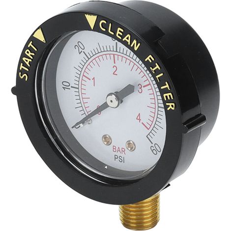 Manomètre de pression pour piscine. filetage mâle G1/4. 0-60 PSI. haute fiabilité. installation facile. accessoires pour piscine (1/5)