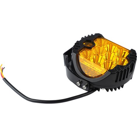 5-Zoll-LED-Autoscheinwerfer, gleichmäßiges Licht, IP67 wasserdicht, hohe Helligkeit, 50 W starke Arbeitslampe für Jeep, gelbes Licht (1/5)