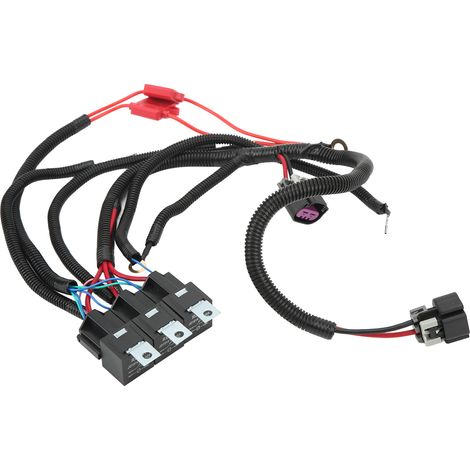 Jeffergarden Faisceau de câblage amélioré pour ventilateur électrique double avec commande ECU : performances stables pour camions et SUV 1996-2006 (1/5)