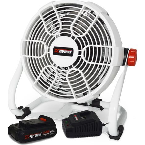 Ventilateur sur pied X-PERFORMER XPFAN20LI-230 20V 3 vitesses D23cm Connecté Gris