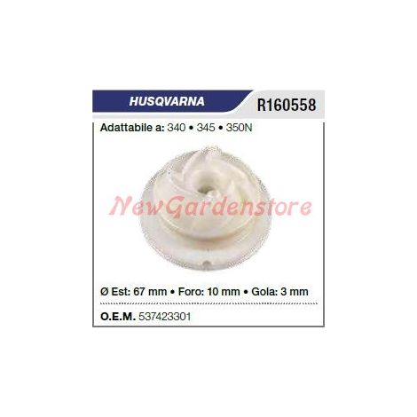 Puleggia avviamento HUSQVARNA MOTOSEGA 340 345 350N R160558