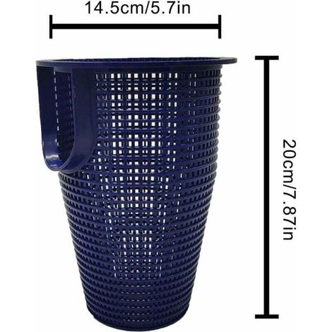 Cestello di ricambio per skimmer da piscina, cestello filtro per piscina, cestello di ricambio per detriti galleggianti, cestello filtro per piscine fuori terra, skimmer standard di piccole dimensioni (1/5)