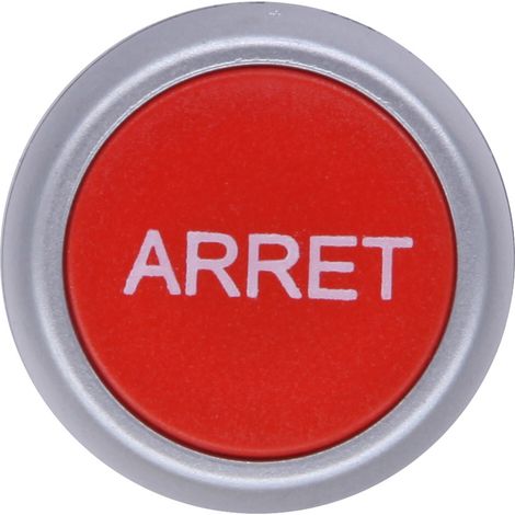 Tête de bouton-poussoir RS PRO Rouge, Retour par ressort, Ø découpe 22mm ( Prix pour 1 )