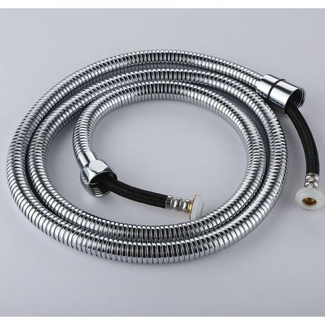 Tuyau antidéflagrant électroplaqué de 1,5 mètre, tube intérieur en nylon tressé EPDM, flexible de douche à main antidéflagrant