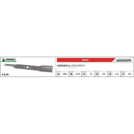 EFCO cuchilla cortacésped cortacésped LR43 eléctrico 66020047R