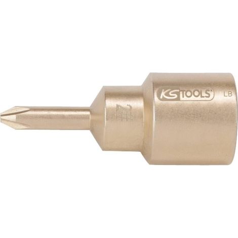 Douille tournevis 1/2" PH4, 60mm - Alliage en Aluminium Bronze - Antidéflagrant
