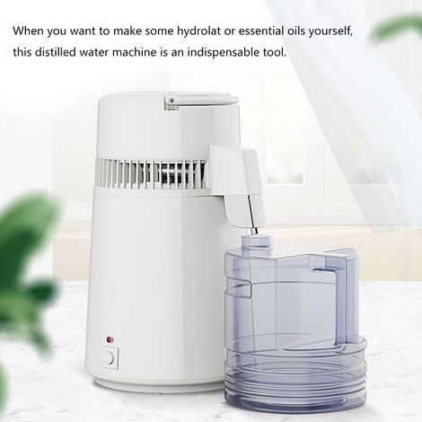 Machine à eau distillée domestique de grande capacité, 750W, 220 V, 4l, en acier inoxydable, distillateur pur, hydrolat pour Salon de beauté (1/5)
