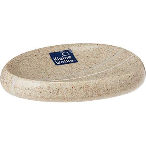 Kleine Wolke Stones 5080226853 - Piattino Porta Sapone, Colore: Beige Sabbia (1/2)