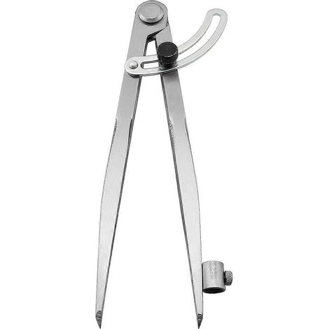 Compas de 200 mm (8 pouces), compas à ailettes de précision avec porte-stylo pour la géométrie, en bois et métal - JBMEDIA (1/4)