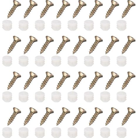 50Pcs Chevilles Charniere Plastique Ecrous Pre-Inserees M4 x 8mm (1/5)