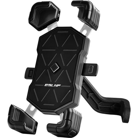 Support Téléphone Vélo - Fixation Universelle Guidon 4,5 À 7,2 Pouces - Résistant Aux Chocs - Rotation 360° - ABS PC Alliage - 1 Pièce (1/5)