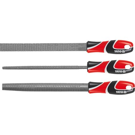 YATO, modelo YT-6222, Lima y Escofina, ideal para trabajos de acabado en metales y madera, herramienta profesional de alta resistencia y durabilidad.