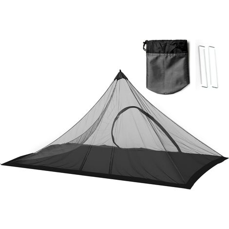 Tente de Camping avec sac de transport, maille extérieure résistante à l'eau pour sac à dos, randonnée, pêche (1/5)