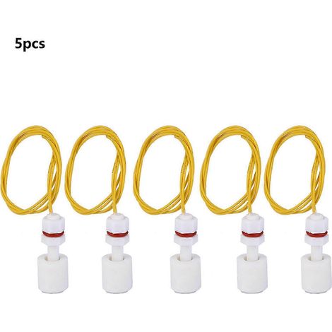 P3508 Wasserstandssensor, Schwimmerschalter aus PP-Kunststoff, 5-teiliges Set für Tanks, Pools und Flüssigkeiten, Füllstandserkennungsregler (1/5)