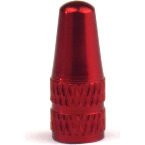 Adaptateur de valve de vélo, accessoires de vélo, paquet de 4 bouchons de tige de valve de pneu, bouchons de pneu en alliage d'aluminium, couvercles anti-poussière d'air rouge (1/2)