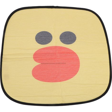 Lot d'été coussin de siège auto en soie de glace respirant antidérapant mignon petit canard jaune universel maison bureau (1/5)