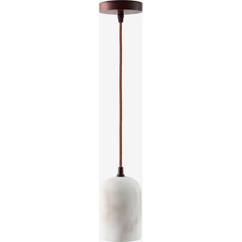 Lámpara de techo colgante en alabastro y madera Rauma SKLUM (1/5)