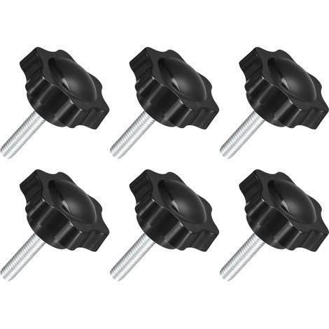 6Pcs Boutons Étoile M6 x 25mm Bouton de Serrage (1/5)