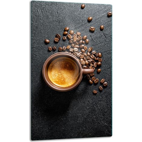 TABLERO DE MESA DE PANEL DE CRISTAL 30x52 CAFÉ (1/5)