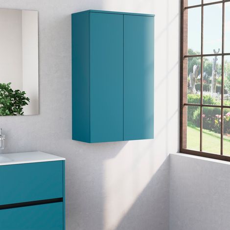 Inda - Colonna bagno con 2 ante e 3 ripiani 60x102 cm - Avio (1/3)