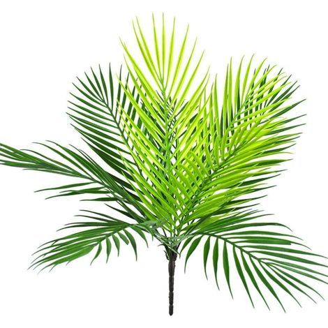 Palmiers Artificiels, Arbustes en Plastique Herbe Arbre Faux Verdure, Extérieur Intérieur Maison Jardin Véranda Parterre Mariage Guirlande Centres De Table Décoration Résistant Aux UV Pot De (1/4)