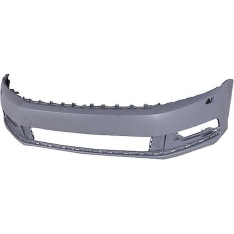 Pare-choc avant à peindre avec trous lave-phares Volkswagen Passat B7 2010-2014